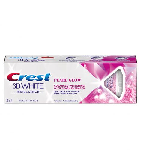 Crest 3D White Advanced Whitening Pearl Glow Toothpaste 75 ml