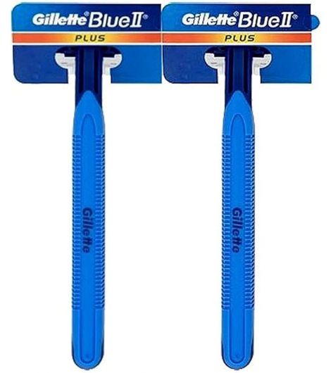 Gillette Blue Ii Plus Disposable Razor 2 Pieces