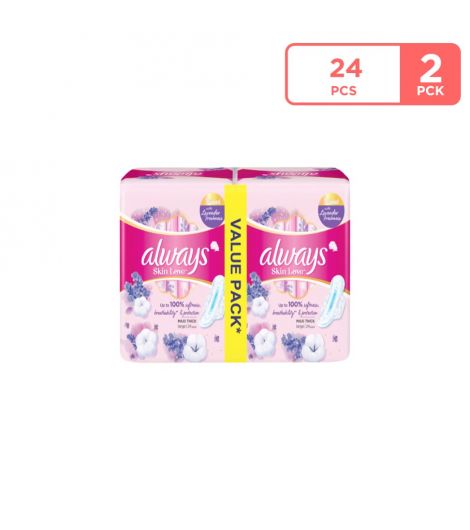Always Skin Love With Natural Lavender 2x24 Pieces