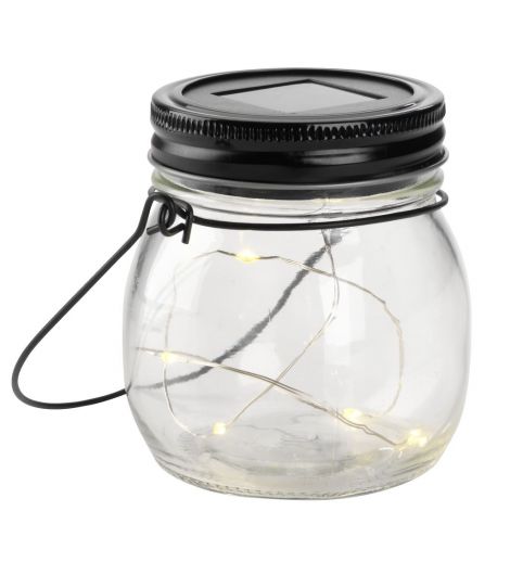 مصباح شمسي القطر 8 سم، الارتفاع 10 سم، لون متعدد متنوع - (قطعة واحدة)