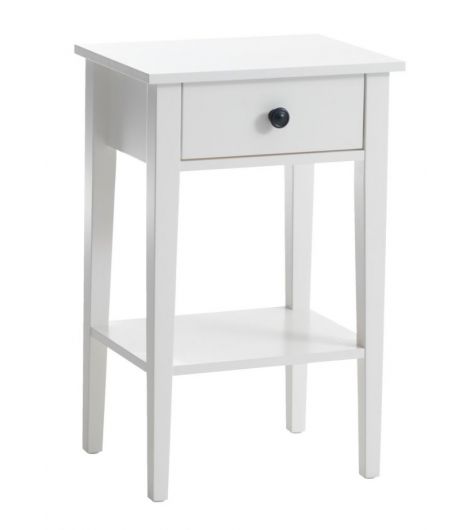 Bedside table NORDBY 1 drawer 1 shelf white