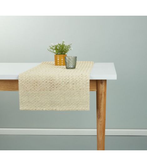 مفرش طاولة طويل LUNDALM بمقاس 37x150 - بيج