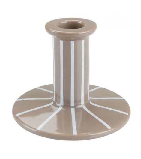 حامل شموع طويلة MARK - مقاس 10×8 سم، رمادي