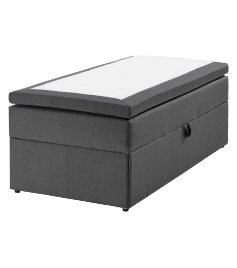 Continental bed 90x200cm GOLD C50 storage Grey-41