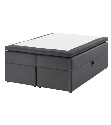 Continental bed 140x200cm GOLD C50 storage Grey-41