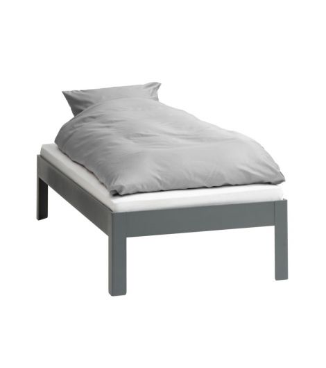 إطار سرير KILDEN - مقاس 90×200، رمادي داكن