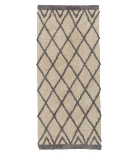 سجادة PENGEURT 70×160 أبيض مائل إلى أصفر/رمادي