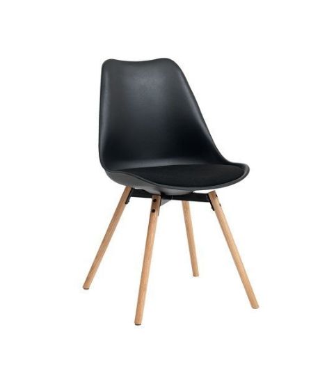 Dining chair KASTRUP black/oak