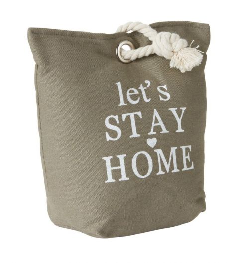 مصد باب EIGIL بنسيج من الخيش - مقاس 20×1×20 سم، رمادي