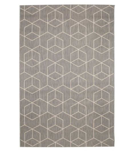 سجادة BALSATRE - مقاس 230×160، رمادي/أبيض