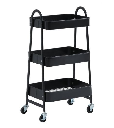 وحدة تخزين KANSTRUP بعجلات، أسود