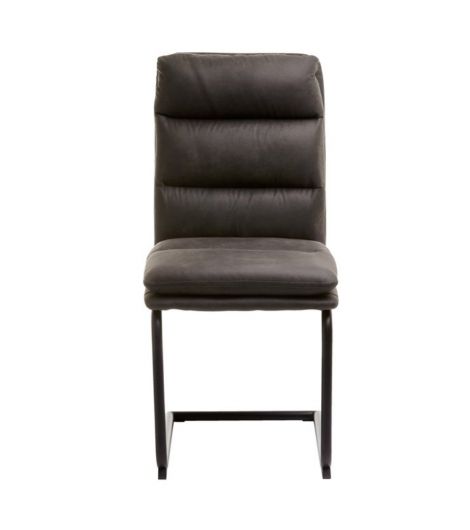 Dining chair ULSTRUP anthracite fabric/black