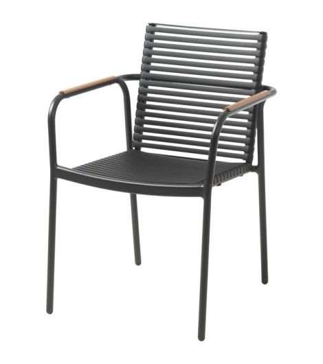 كرسي متكدس NABE، أسود