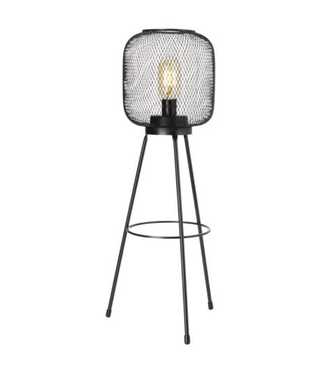 مصباح VANNRIKSE ببطارية - 24 سم × ارتفاع 59 سم ، أسود