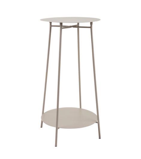 طاولة جانبية صغيرة IB - قطر 35×ارتفاع 60 سم، بيج