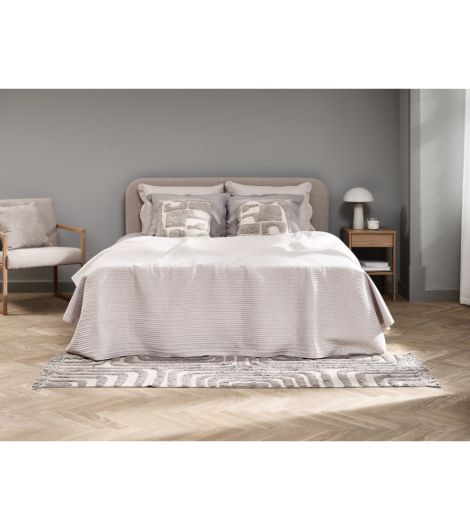 Bed throw FAGERKLOKKE 220x240 beige