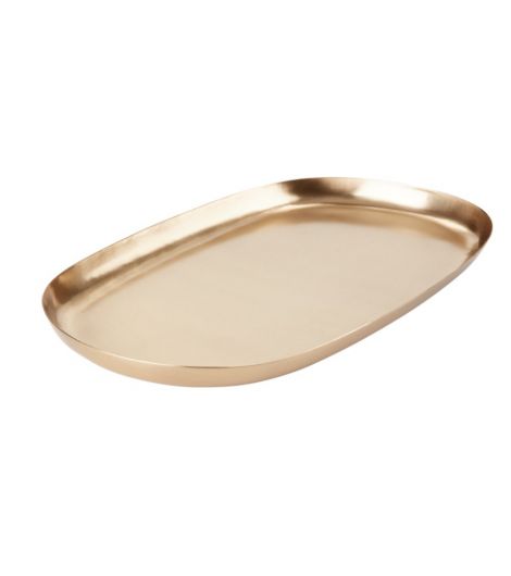 صينية ديكور NIELSEN - مقاس 17×30 سم، نحاسي أصفر