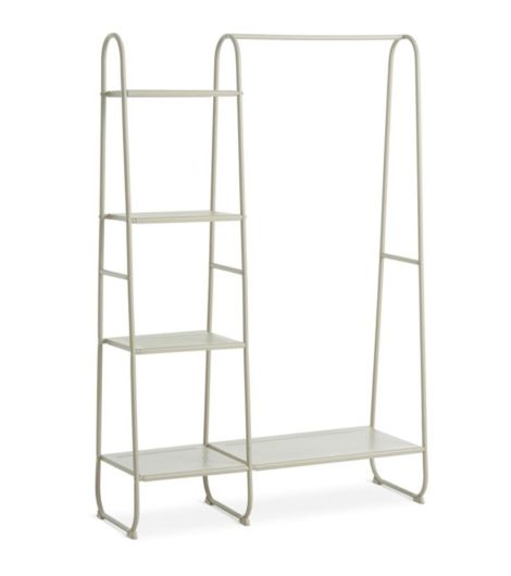 منظم مدخل المنزل RAVNKILDE بـ4 أرفف - أصفر رملي فاتح