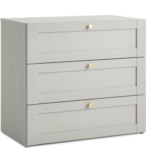 صندوق تخزين FRAMLEV بـ3 أدراج - رمادي