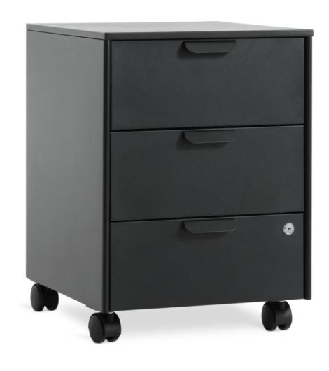 وحدة أدراج KLINTHOLM بثلاثة أدراج - أسود