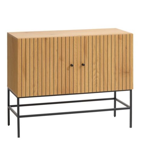 خزانة جانبية مع بابين / بلوط