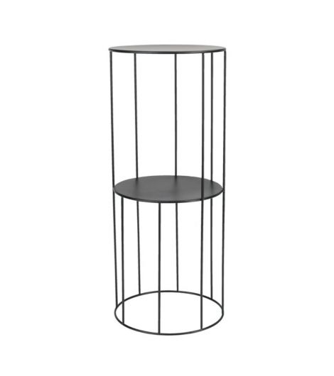 طاولة عمودية PELLE - قطر 25 سم × ارتفاع 60 سم، أسود