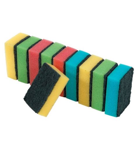 إسفنجة تنظيف KALUKA - عبوة من 10 قطع
