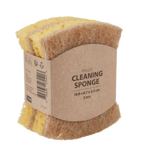 إسفنجة تنظيف KRILLES - أبعاد 9 سم × 11 سم × 5 سم، عبوة من 10 قطع