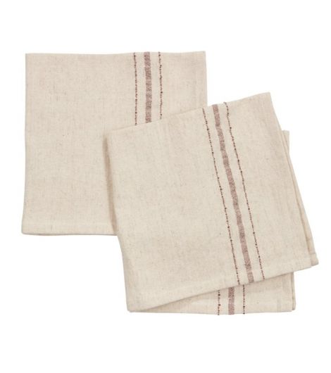 منديل طعام KASTANIE - مقاس 40×40 سم، بيج، عبوة من قطعتين