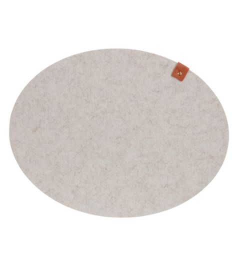 قاعدة أطباق KNEGRAS - مقاس 33×43 سم، بيج/رمادي