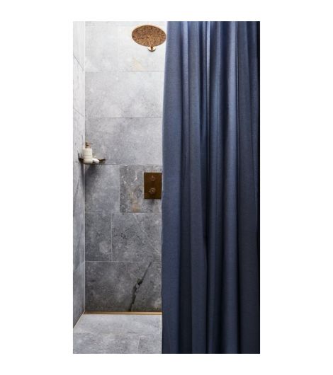 Shower curtain VIBBLE 180x200 blue KRONBORG