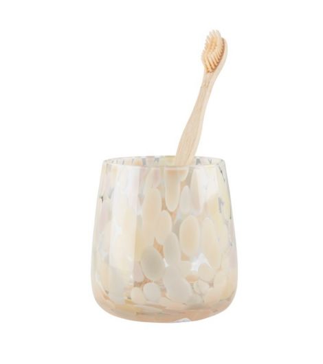 Toothbrush holder EDSBRO hand made glass