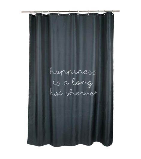 Shower curtain RUNEMO 150x200 black