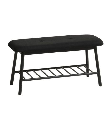 مقعد طويل VANDSTED برف - نسيج أسود/أسود