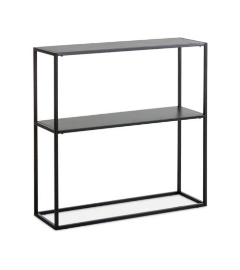 طاولة كونسول VIRUM برف - مقاس 26×80، أسود