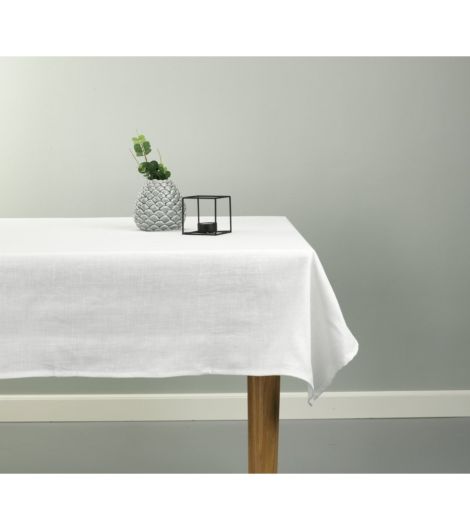 مفرش طاولة HARSYRA - مقاس 140×240، أبيض