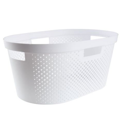 Laundry basket INFINITY W59xL38xH27cm white