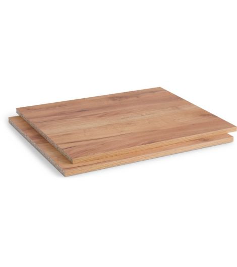 أرفف ODDER/LIMFJORDEN ببابين - قطعتين بلون البلوط