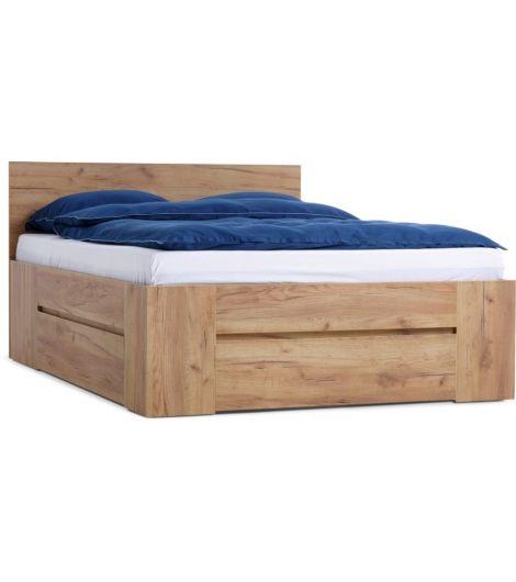 Bed frame LIMFJORDEN 180x200 3 draw. natural oak colour