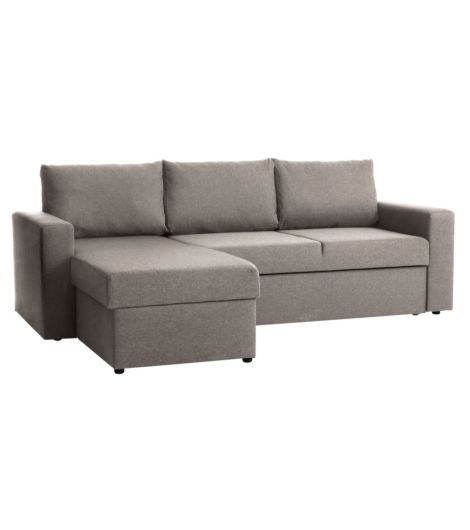 صوفا/سرير MARSLEV بكرسي استلقاء - نسيج رمادي فاتح