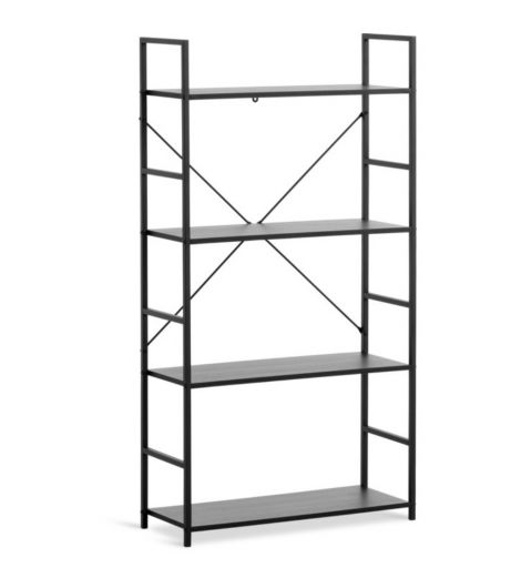 وحدة أرفف ASTRUP بـ4 أرفف - أسود