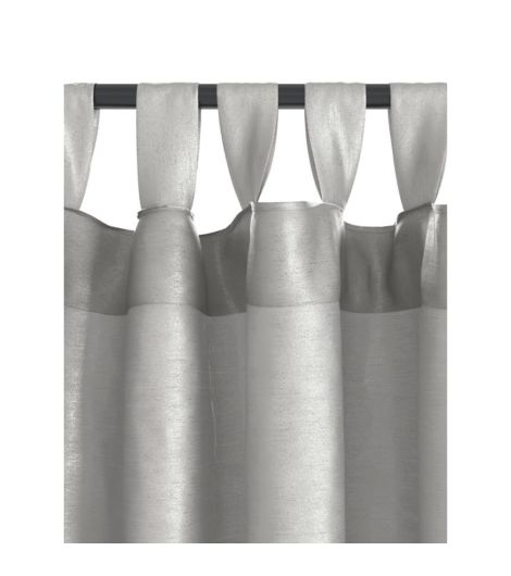 Curtain LUPIN 1x140x300 silk-look silver