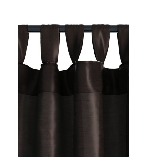 Curtain LUPIN 1x140x300 silk-look brown