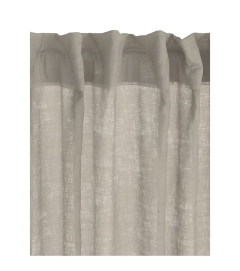 ستارة UNNEN - مقاس 1×40×300، مظهر الكتان، أصفر رملي