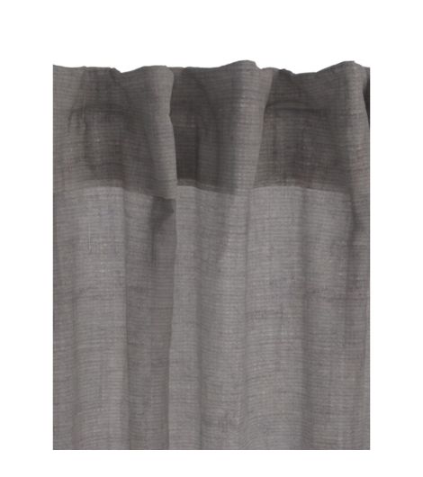 ستارة UNNEN - مقاس 1×40×300، مظهر الكتان، رمادي
