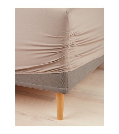 شرشف مشدود VIVIAN - مقاس 180×200×35، أصفر رملي داكن