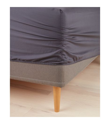 شرشف مشدود VIVIAN - مقاس 180×200×35، رمادي قاتم