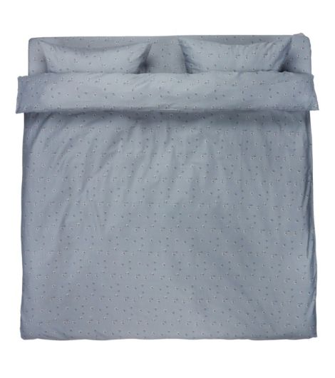 طقم غطاء لحاف GERD من الساتين مع شرشف - مقاس 200×220، رمادي