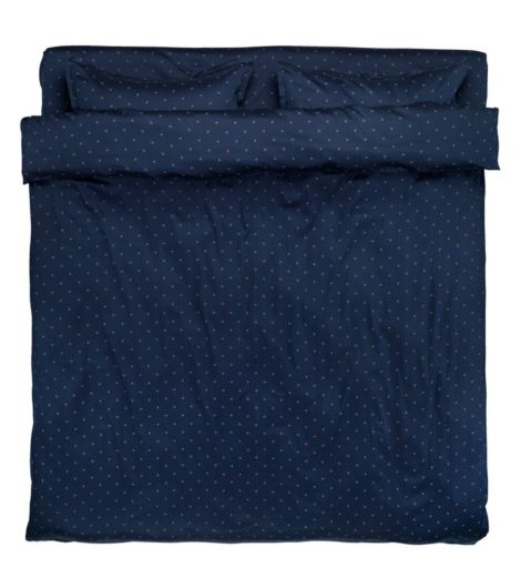 طقم غطاء لحاف STELLA من الساتين مع شرشف - مقاس 200×220، أزرق