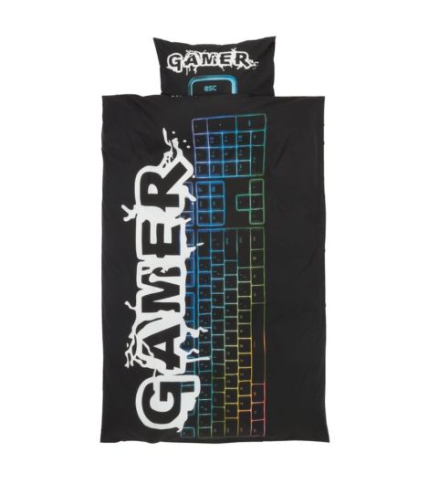 Duvet cover set GAMING 140x200 black